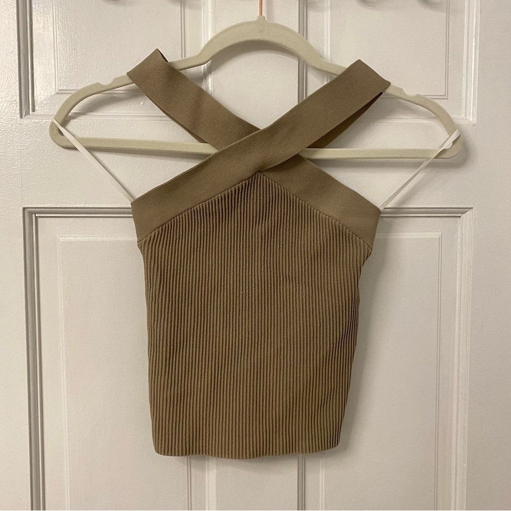 Babaton Sculpt Knit Criss Cross Tank